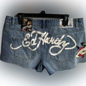 Woman’s Ed Hardy Jean Shorts!